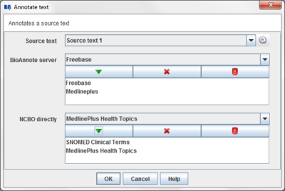 Annotate Text Dialog