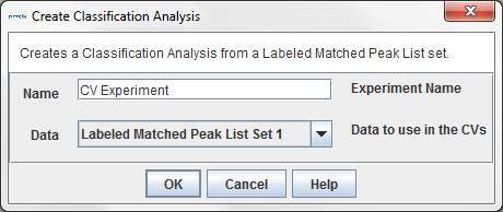 Classification Dialog